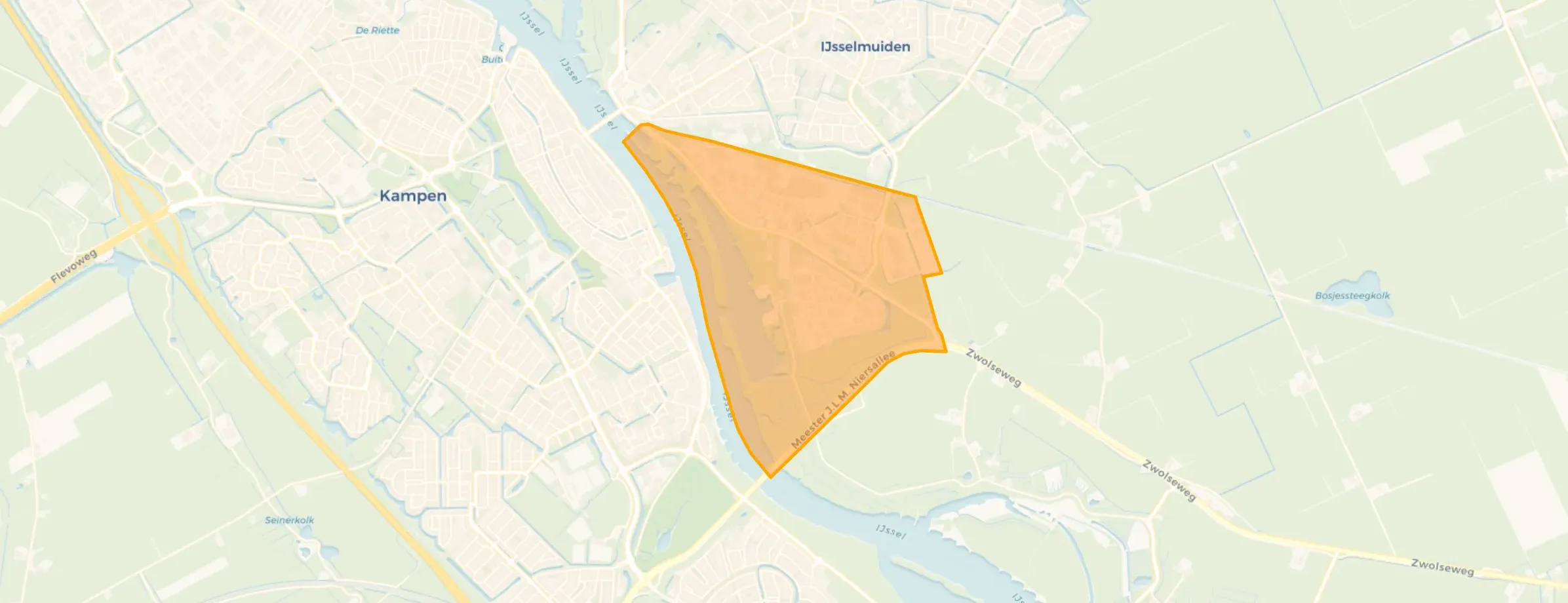 Kaart van Industrieterrein IJsselmuiden