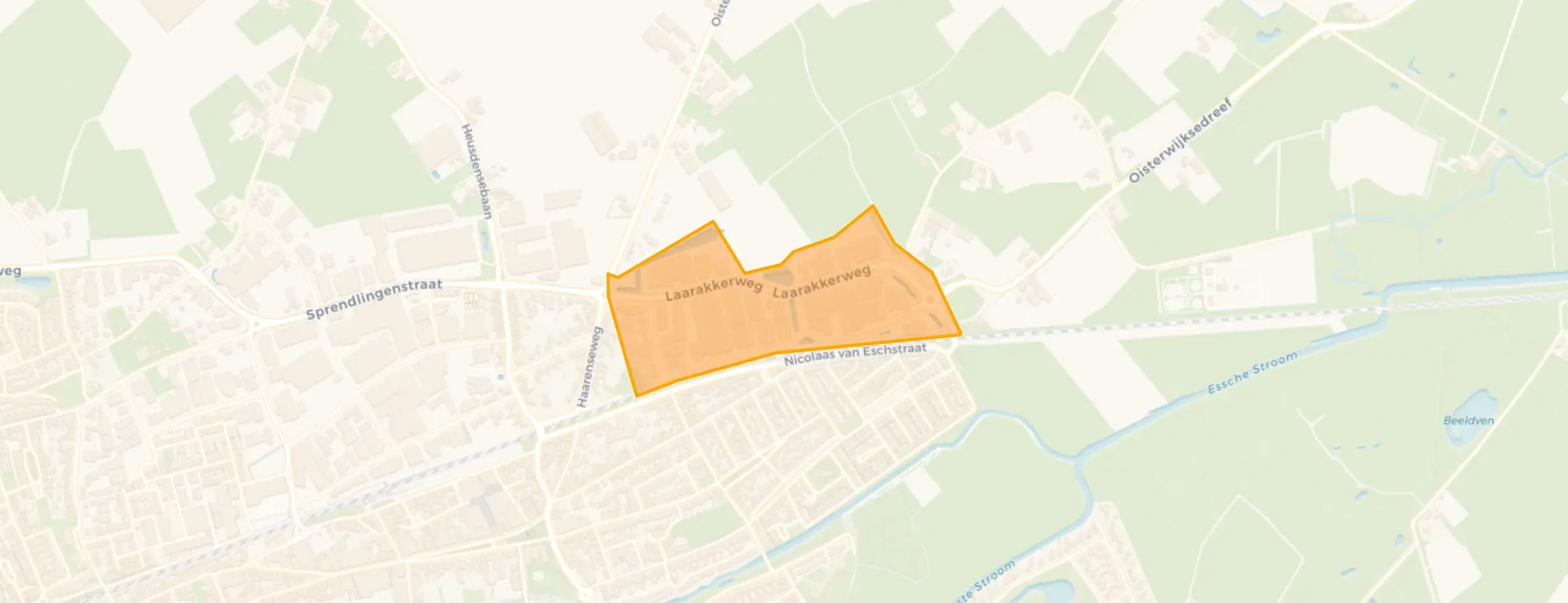 Kaart van Industrieterrein Laarakkers