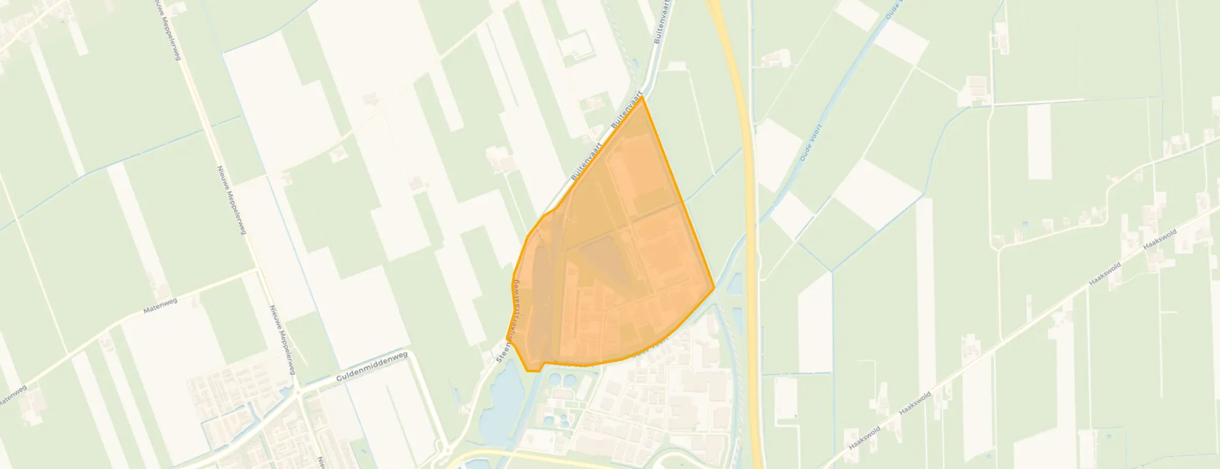 Kaart van Industrieterrein Noord II