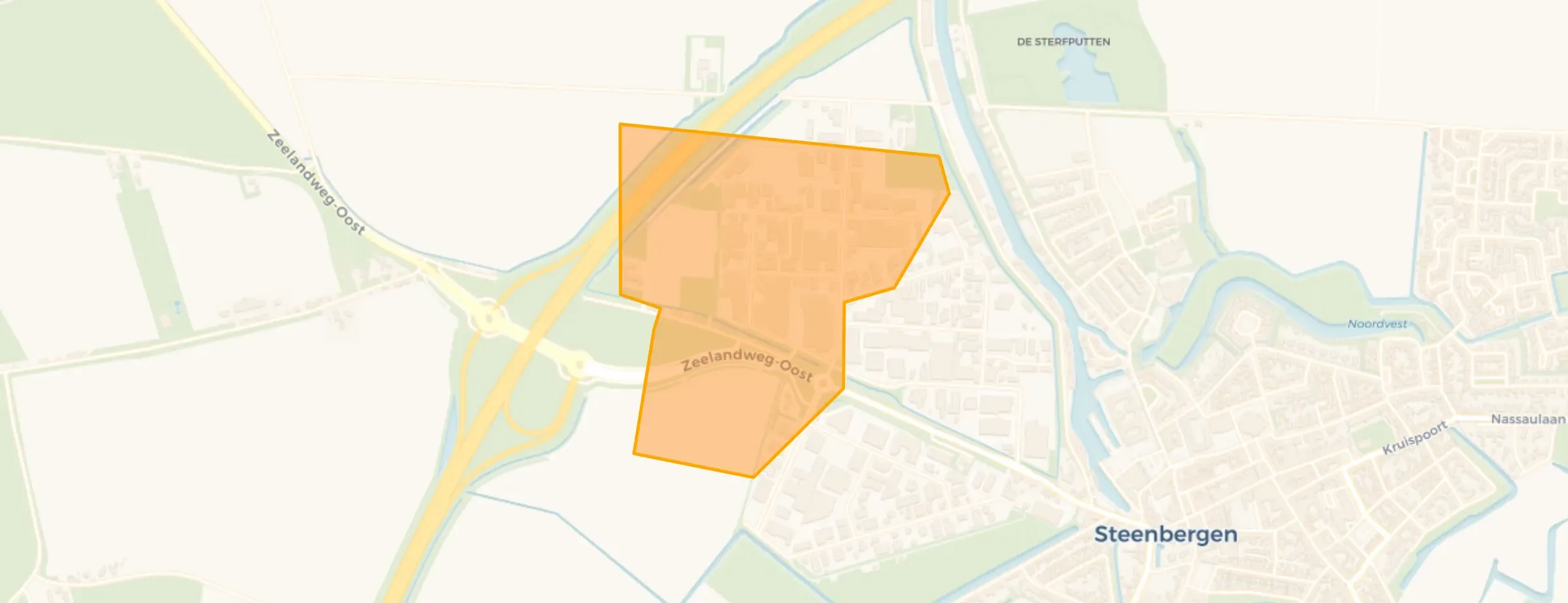 Kaart van Industrieterrein Reinierpolder