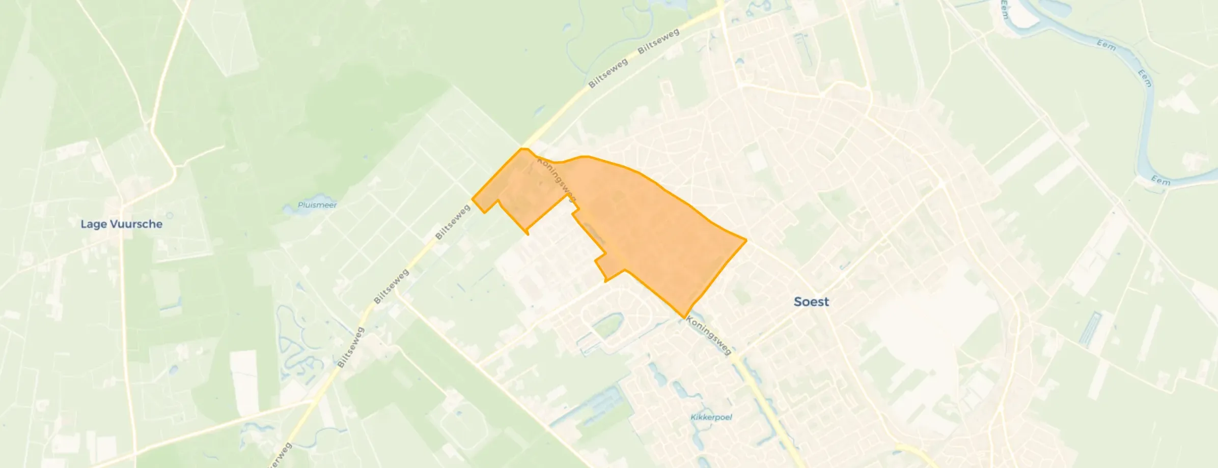 Kaart van Industrieterrein Soest