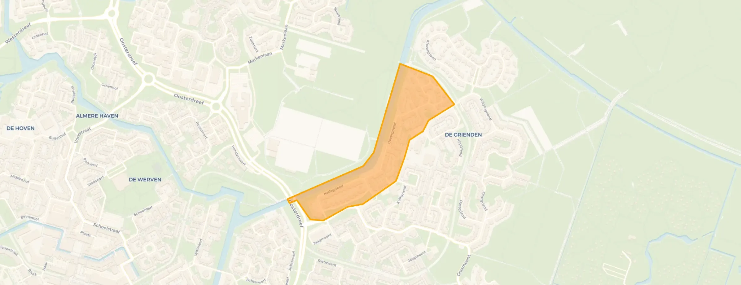 Buurt Kadegriend en Overgriend, Almere
