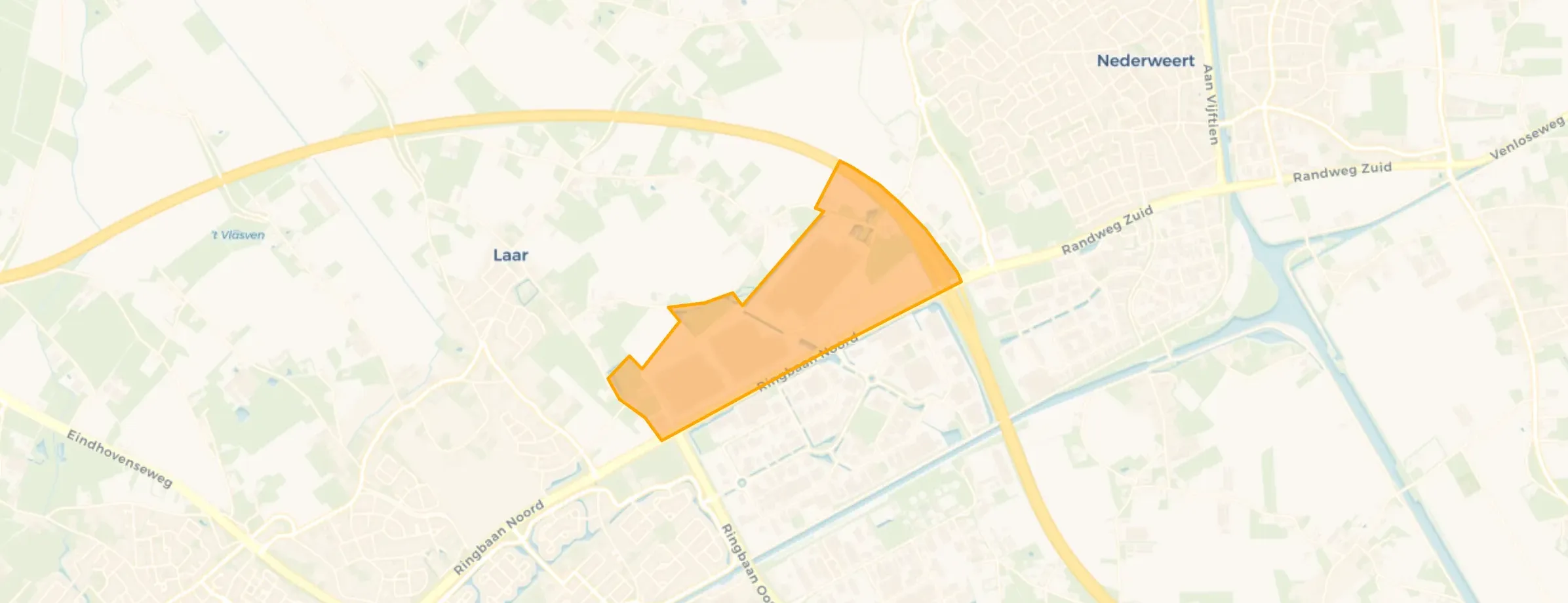 Kaart van Kampershoek-Noord
