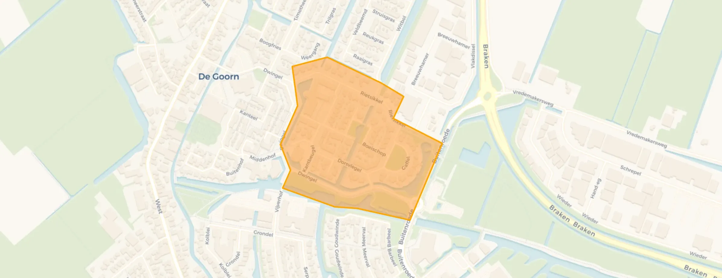 Buurt Kantbeugel en omgeving, De Goorn