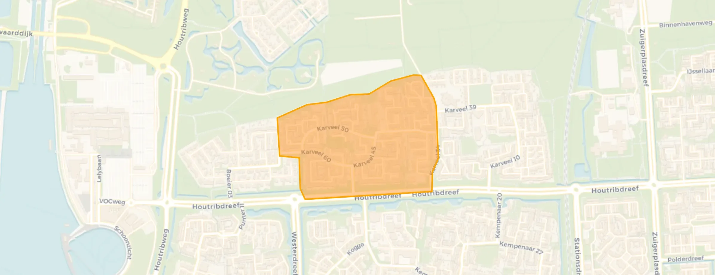 Kaart van Karveel West
