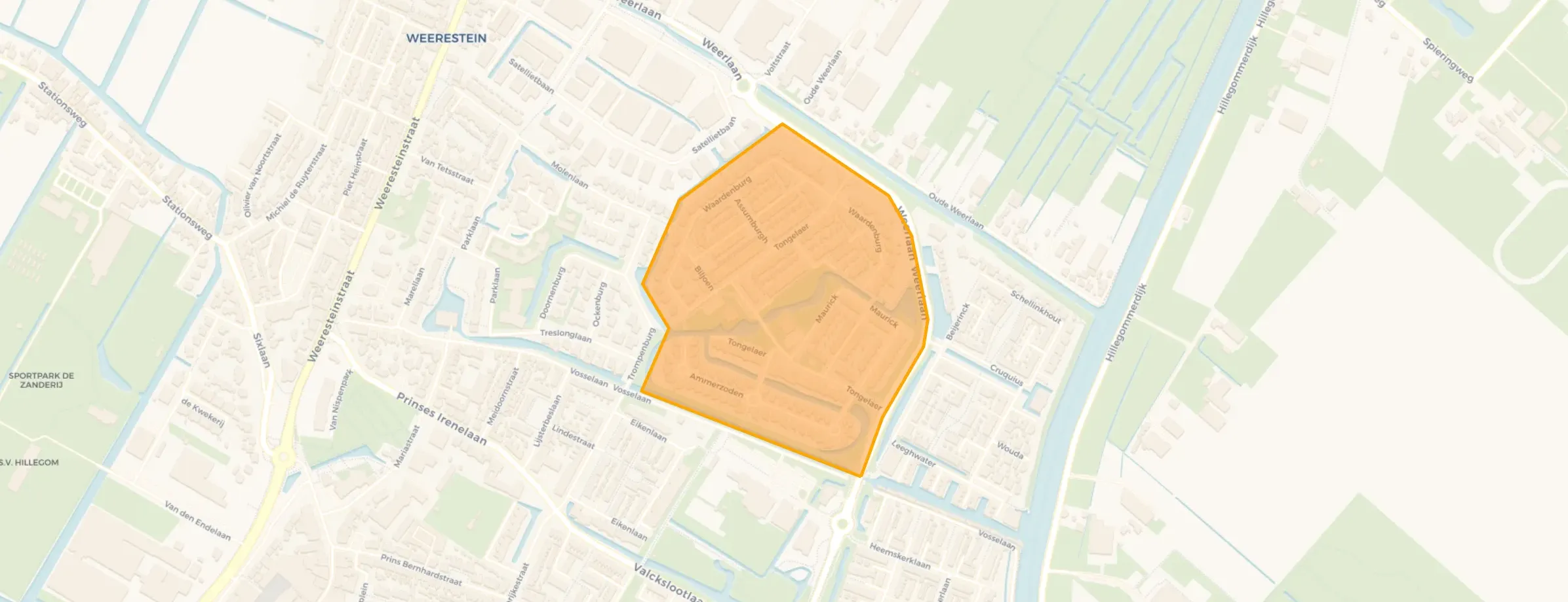 Buurt Kastelenbuurt, Hillegom