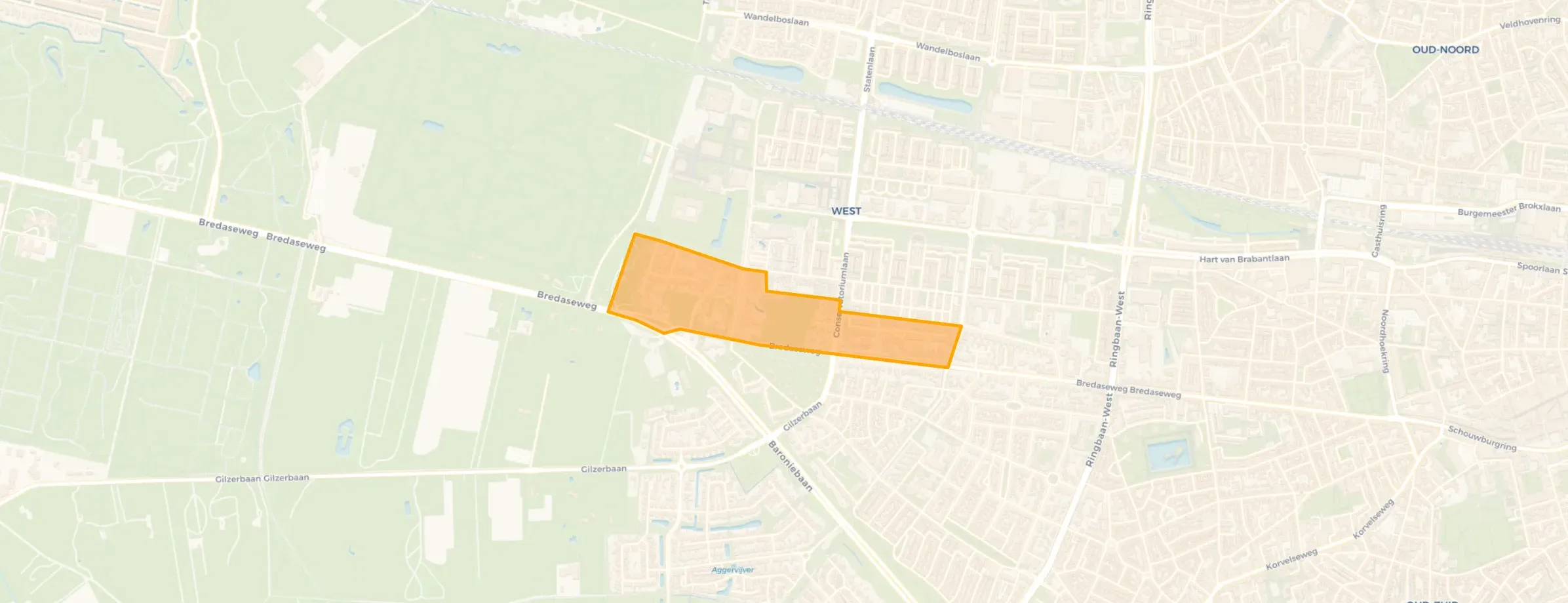 Kaart van Kastelenbuurt Zuid