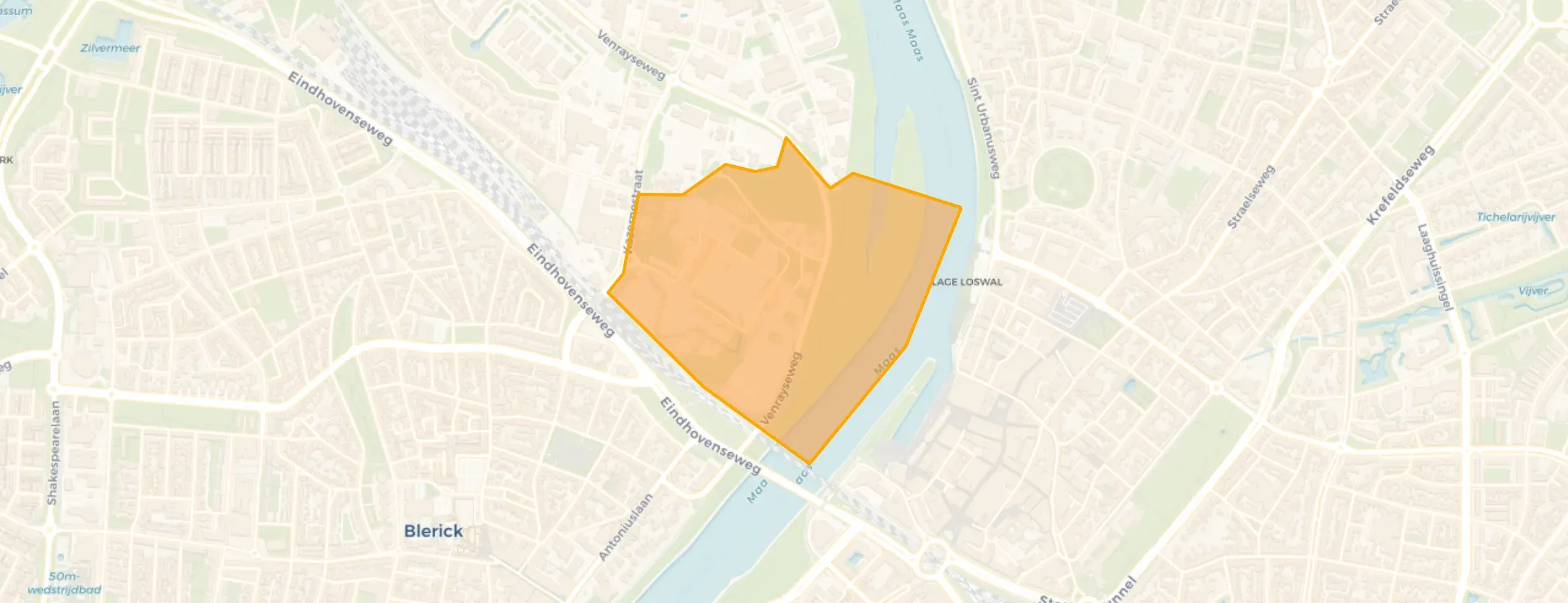 Kaart van Kazerneterrein