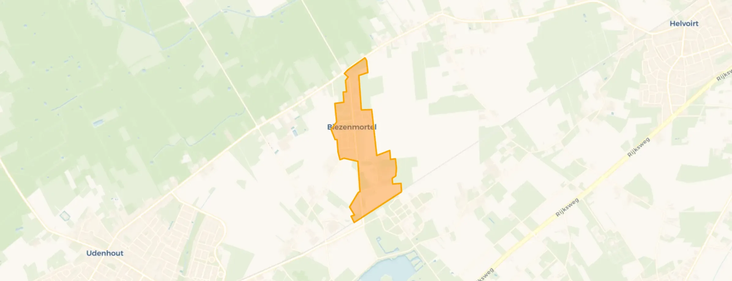 Kaart van Kern Biezenmortel