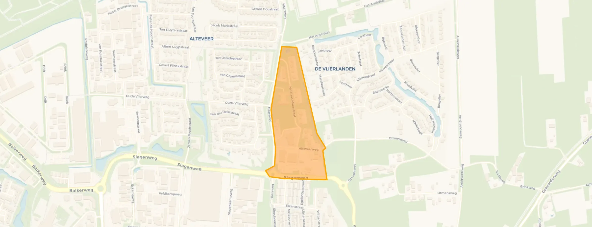 Kaart van Kern Ommen - Alteveer Voorzieningen