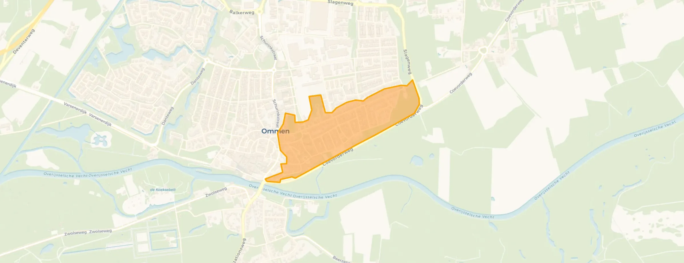 Kern Ommen – Zeeheldenbuurt – Lodderholt in Ommen