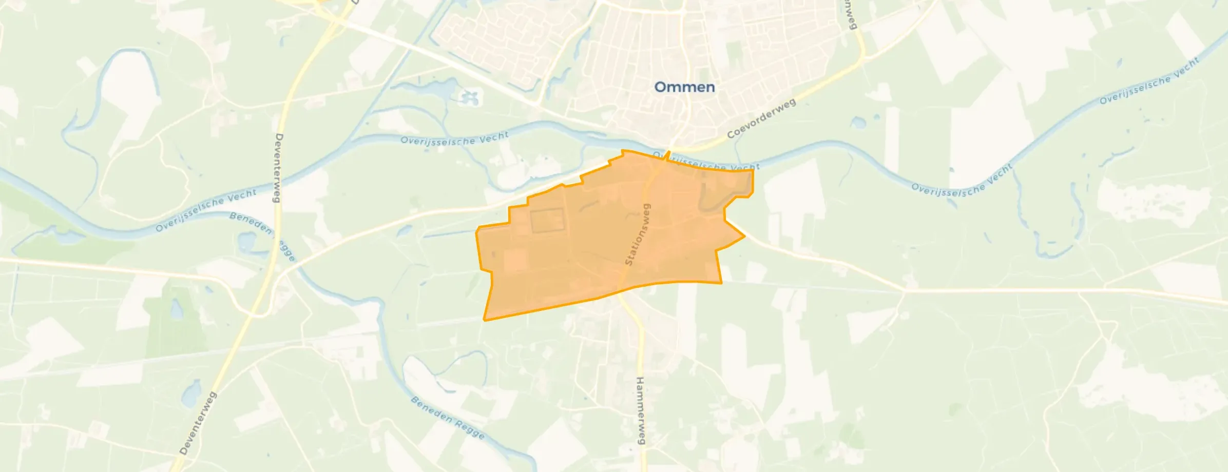 Buurt Kern Ommen - Zuid - ten noorden v spoor, Ommen