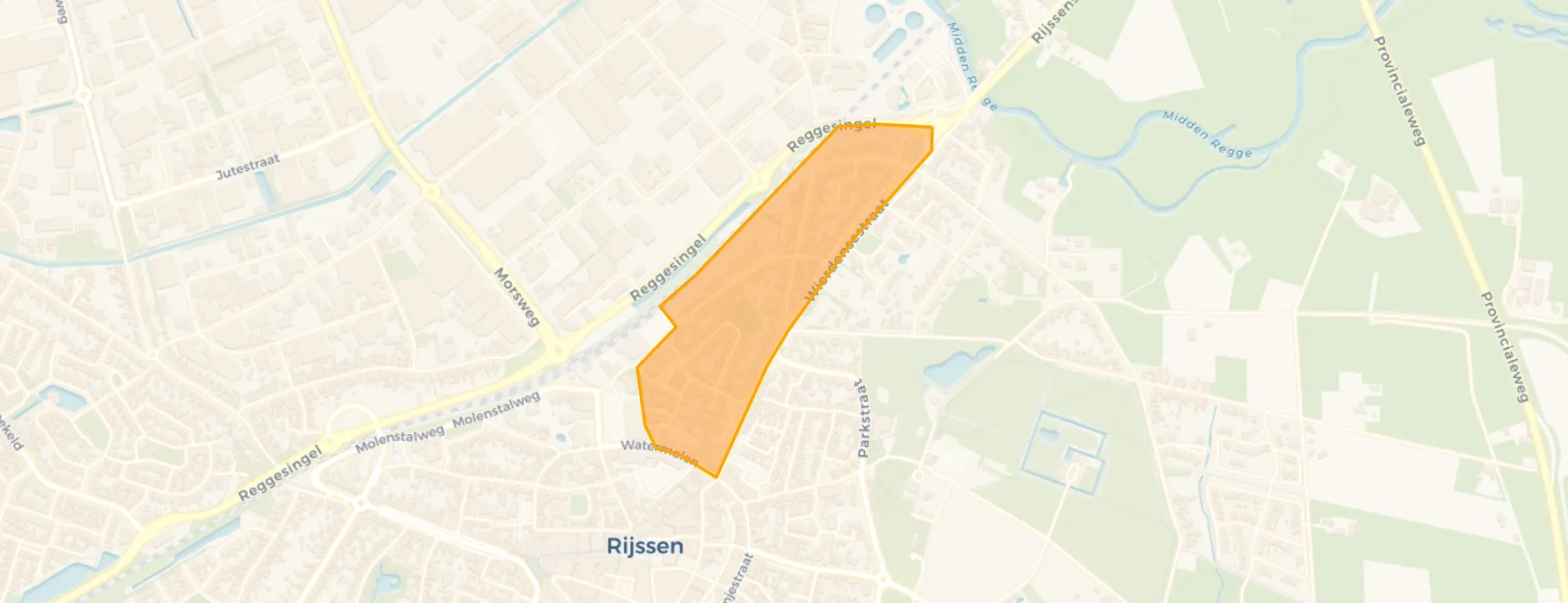 Kaart van Kern rand Noord