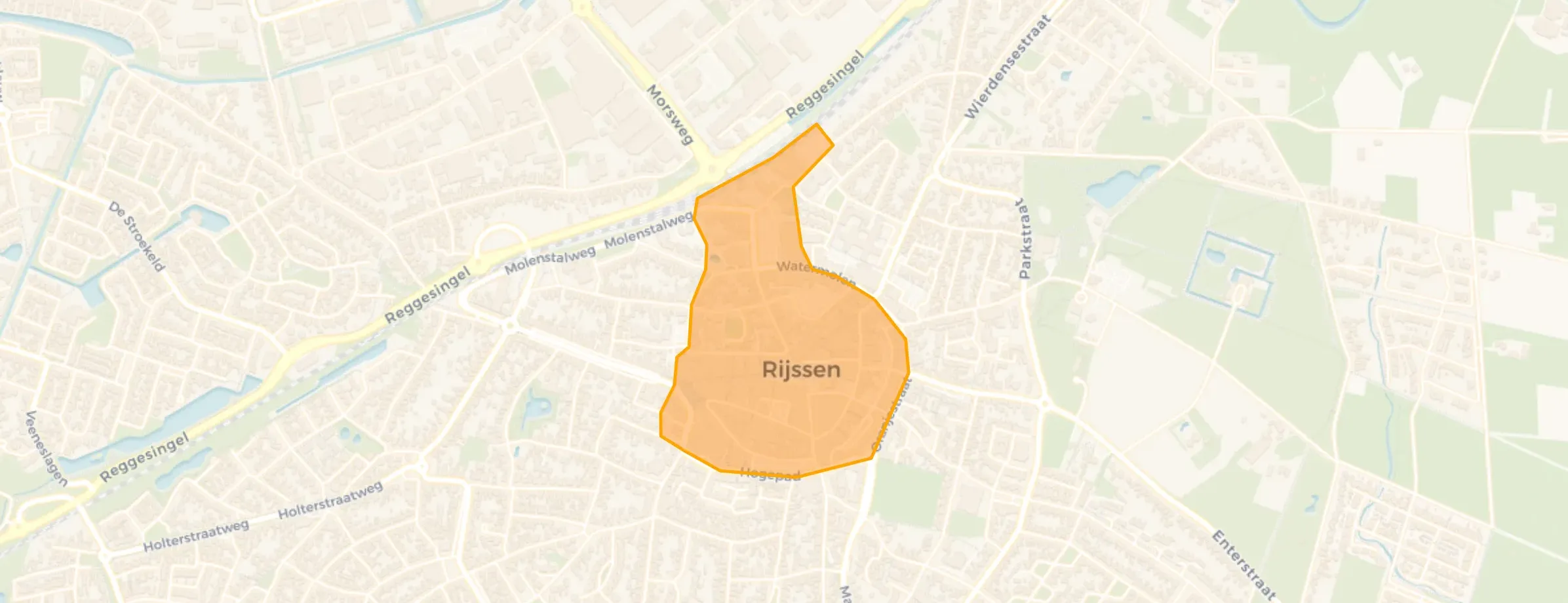 Kaart van Kern-Rijssen