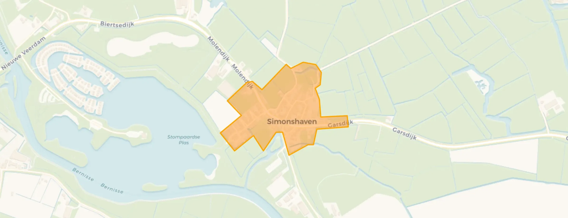 Kaart van Kern Simonshaven
