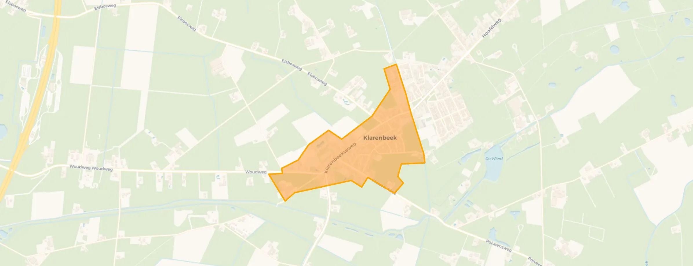 Kaart van Klarenbeek