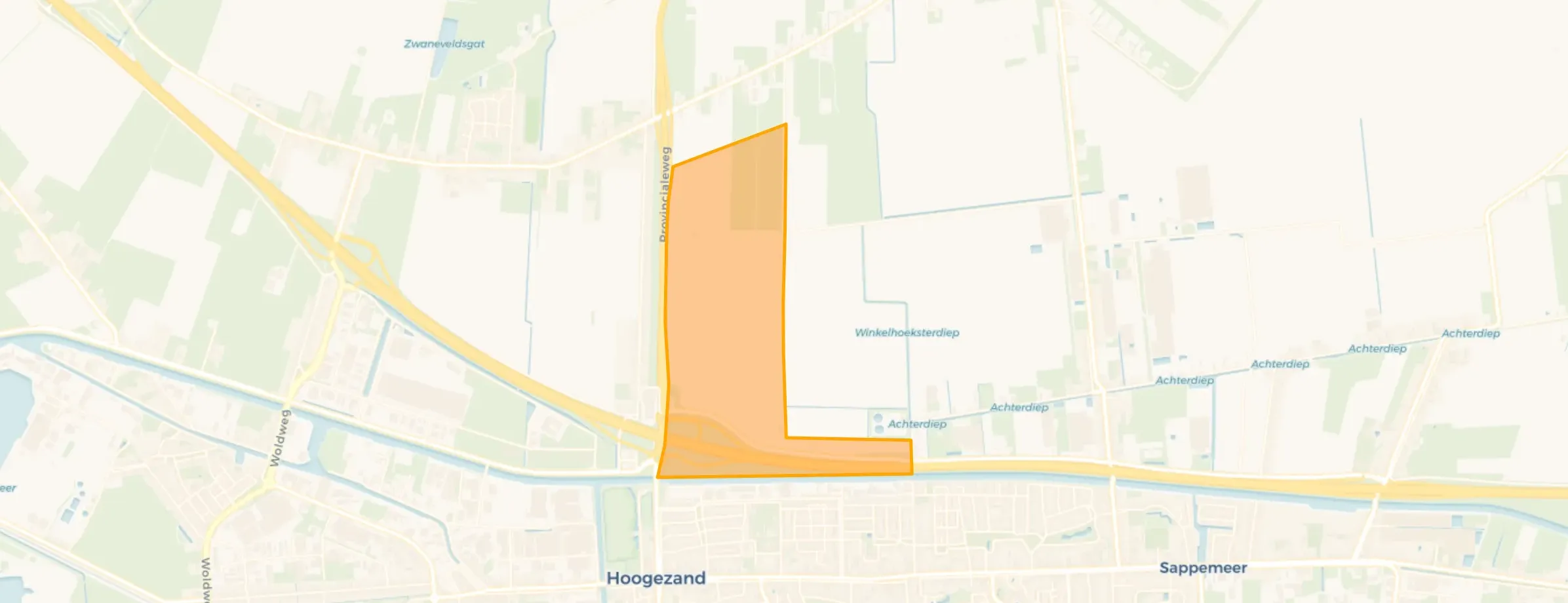 Kaart van Kolham Buitengebied