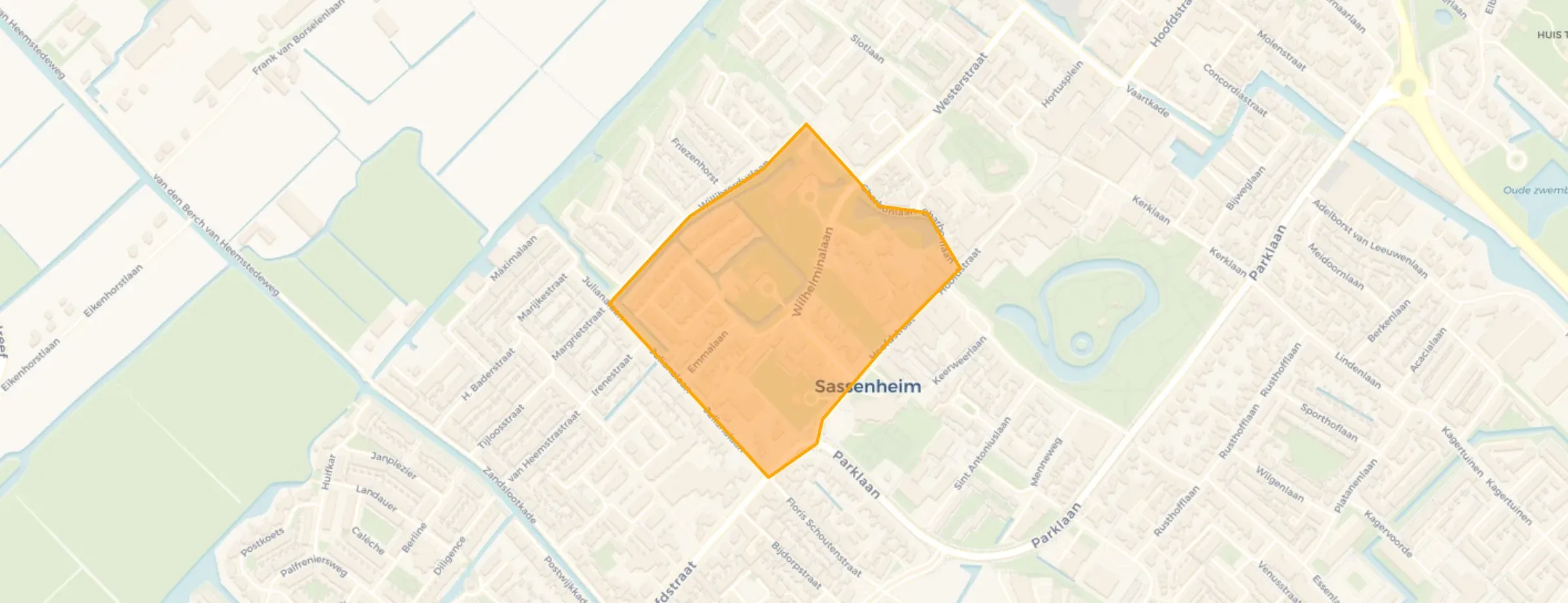Kaart van Koningshuysbuurt