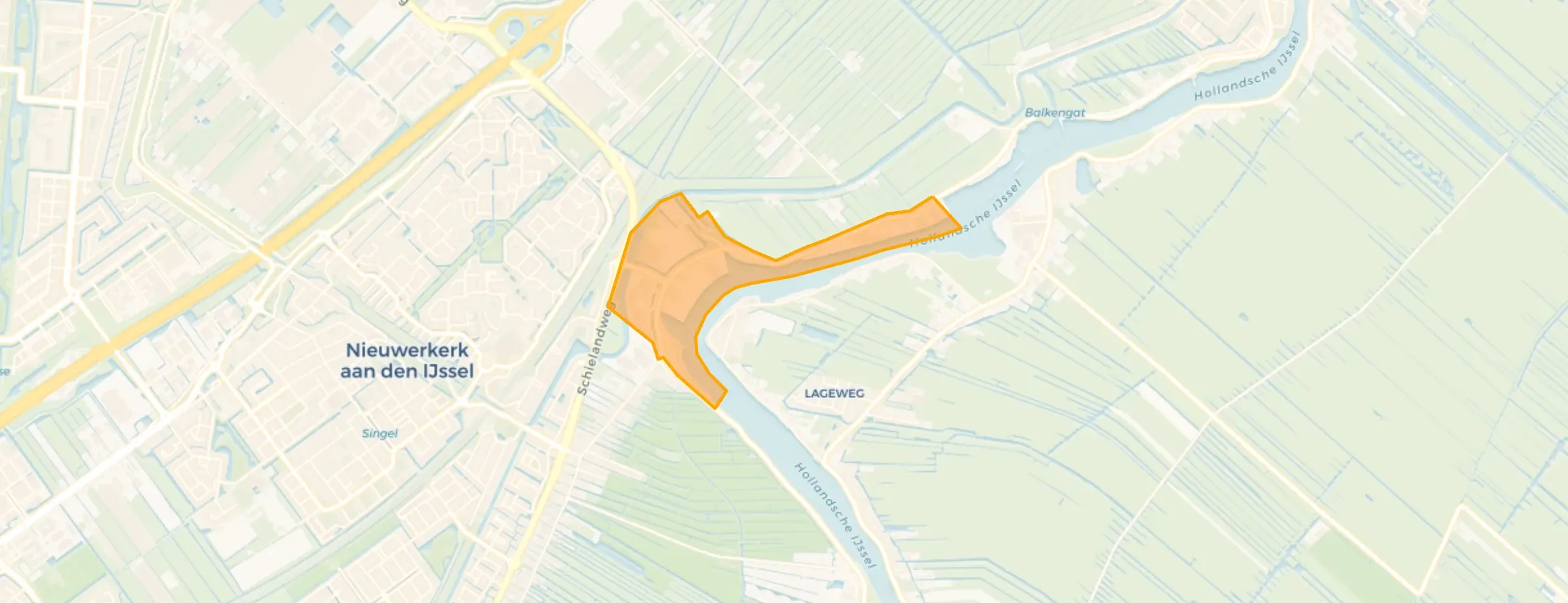 Kaart van Kortenoord