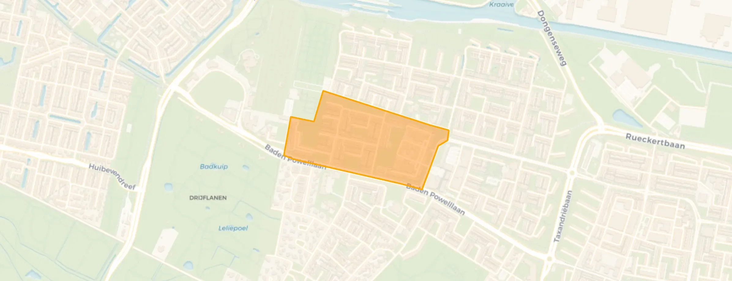 Kaart van Kruidenbuurt Zuid