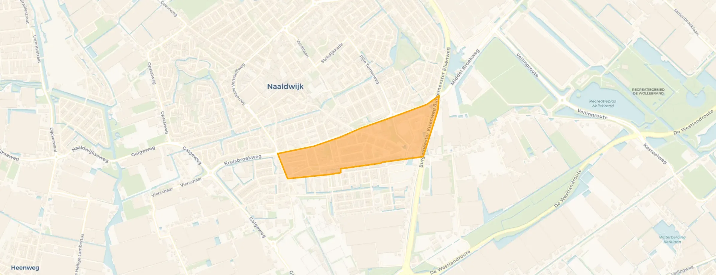Kaart van Kruisbroek