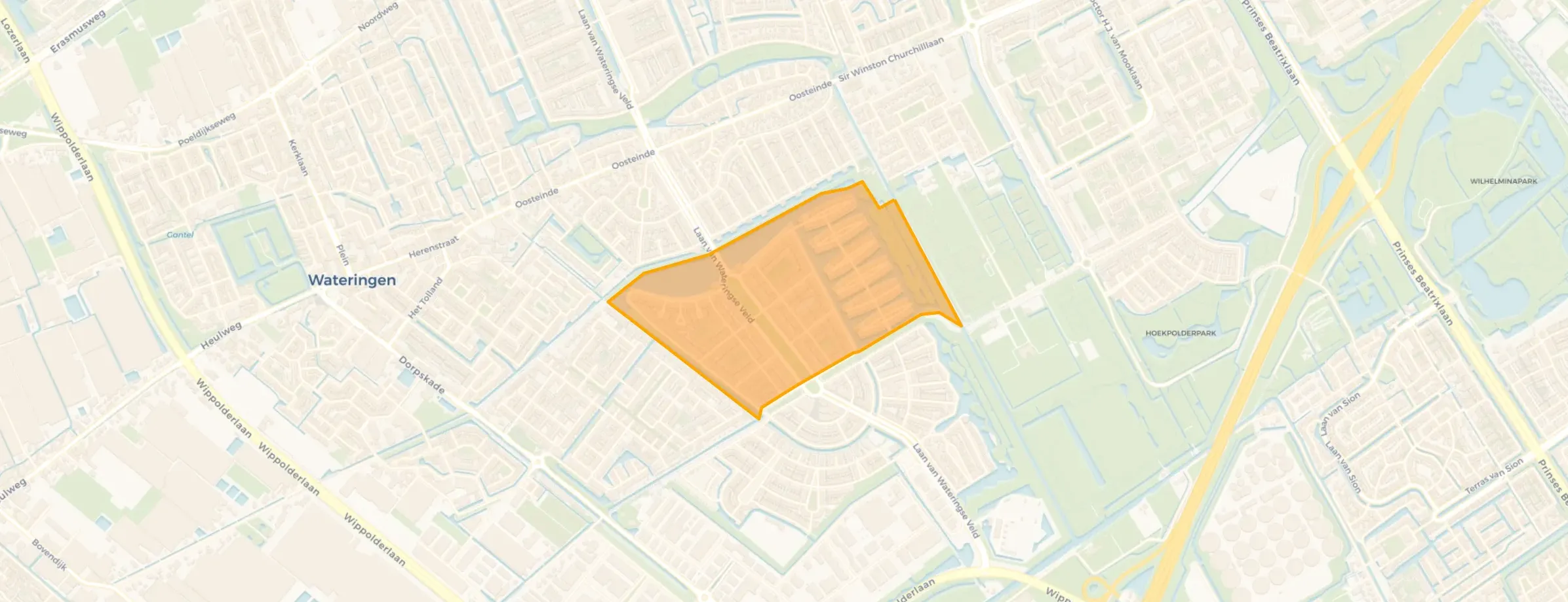 Kaart van Lage Veld