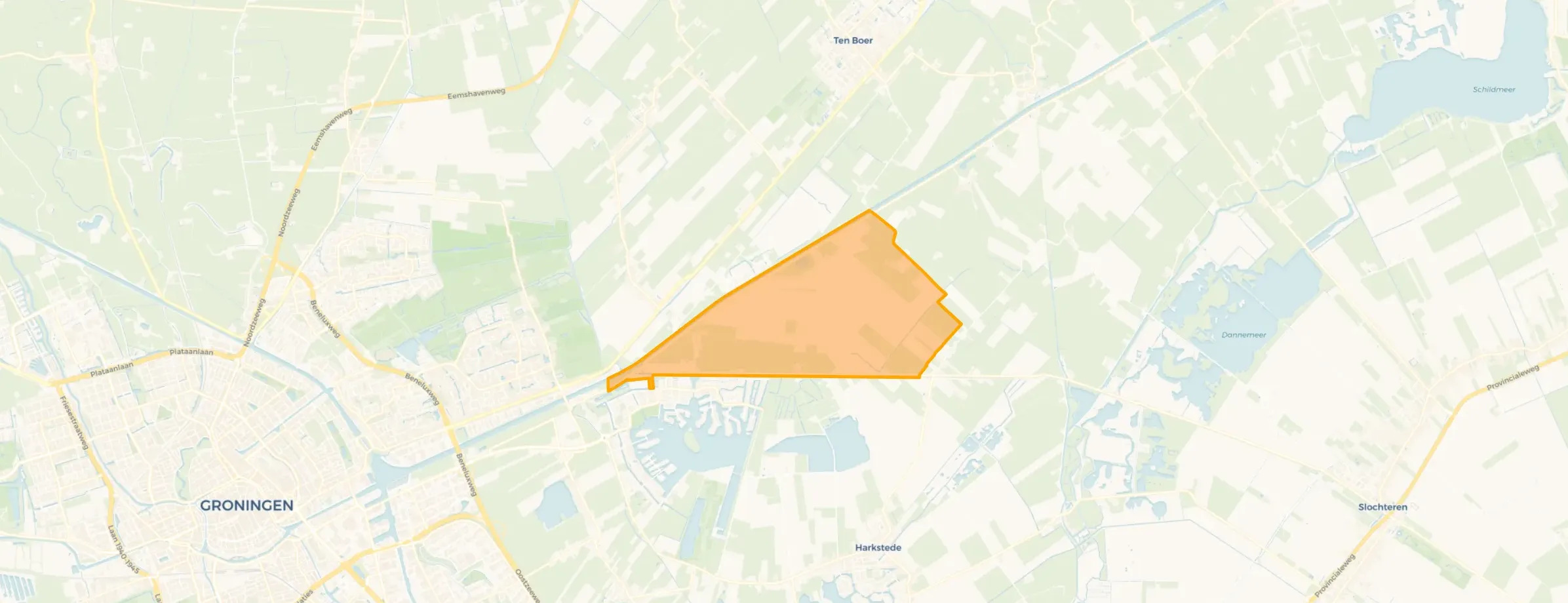 Kaart van Lageland GN