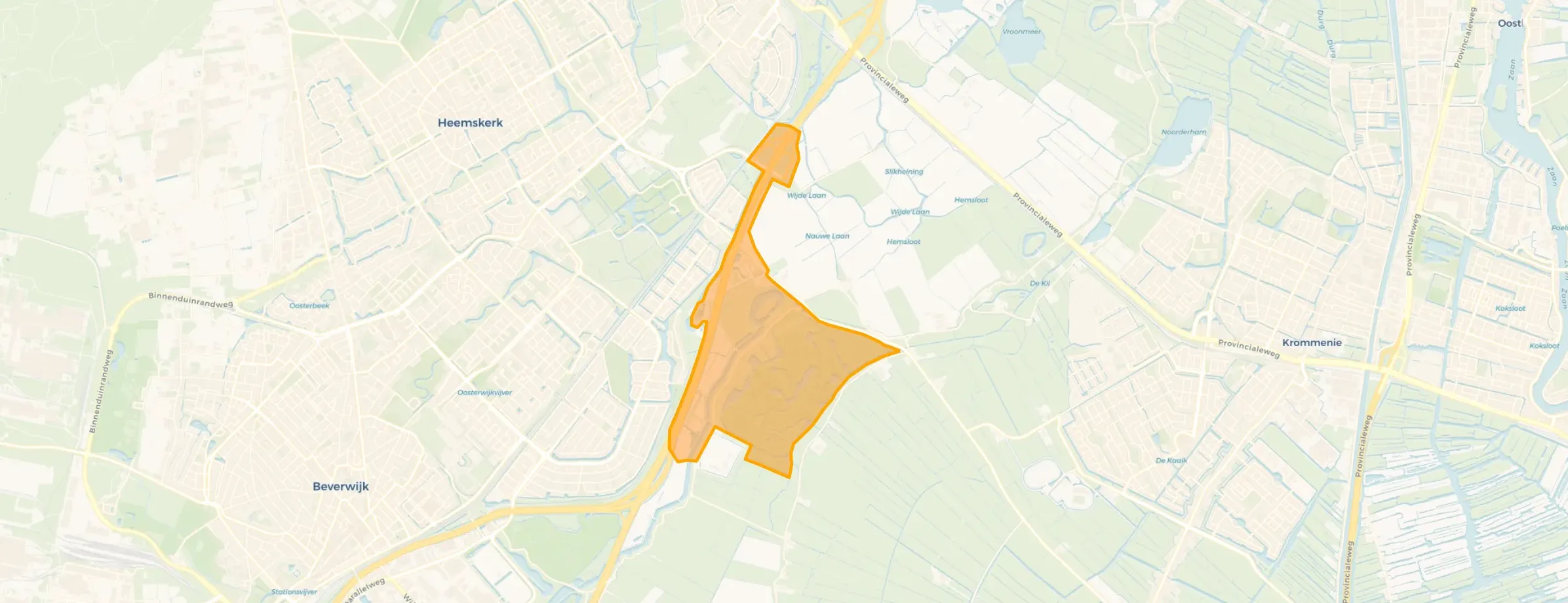 Kaart van Landelijk gebied