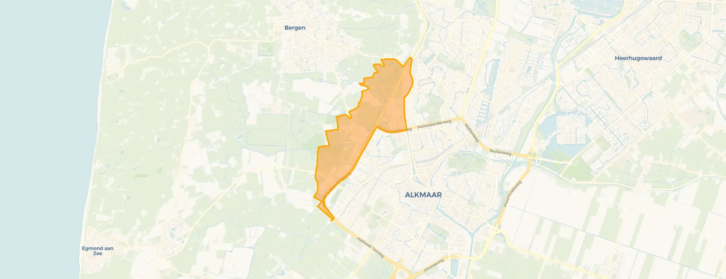Kaart van Landelijk gebied-West