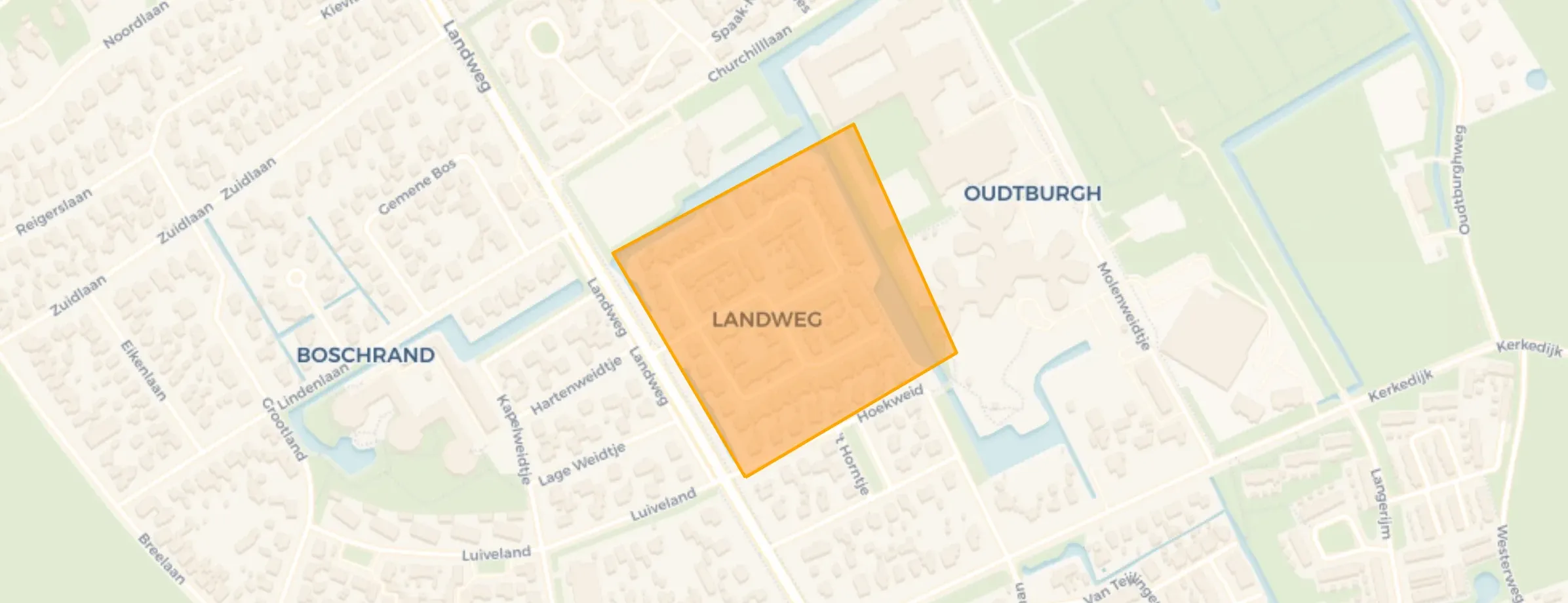Kaart van Landweg