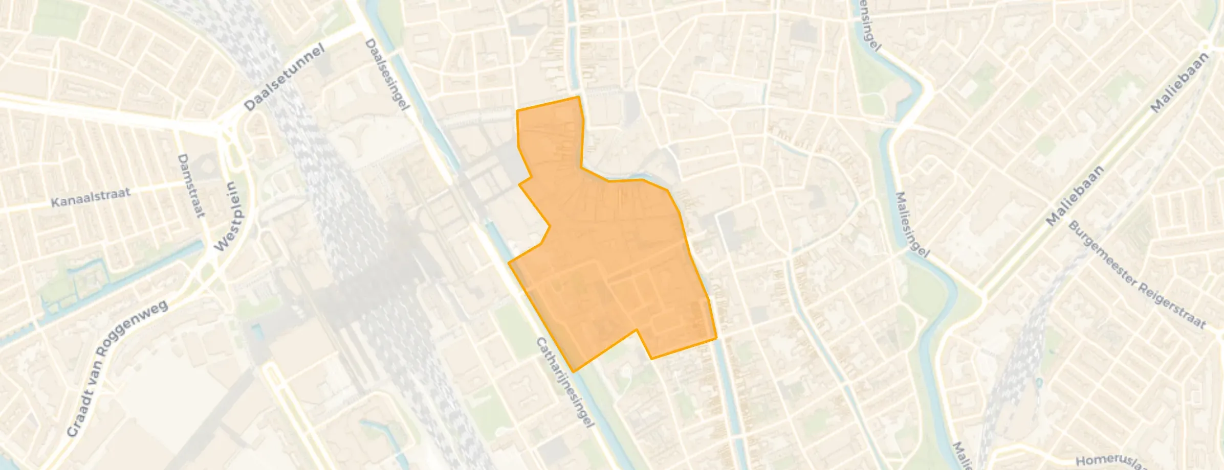 Lange Elisabethstraat Mariaplaats en omgeving in Utrecht