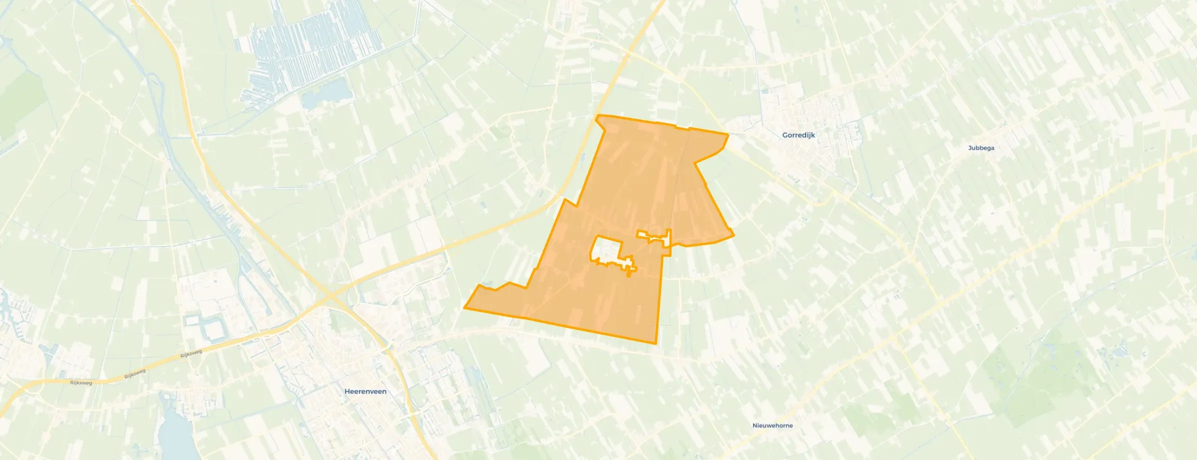 Kaart van Langezwaag-Buitengebied