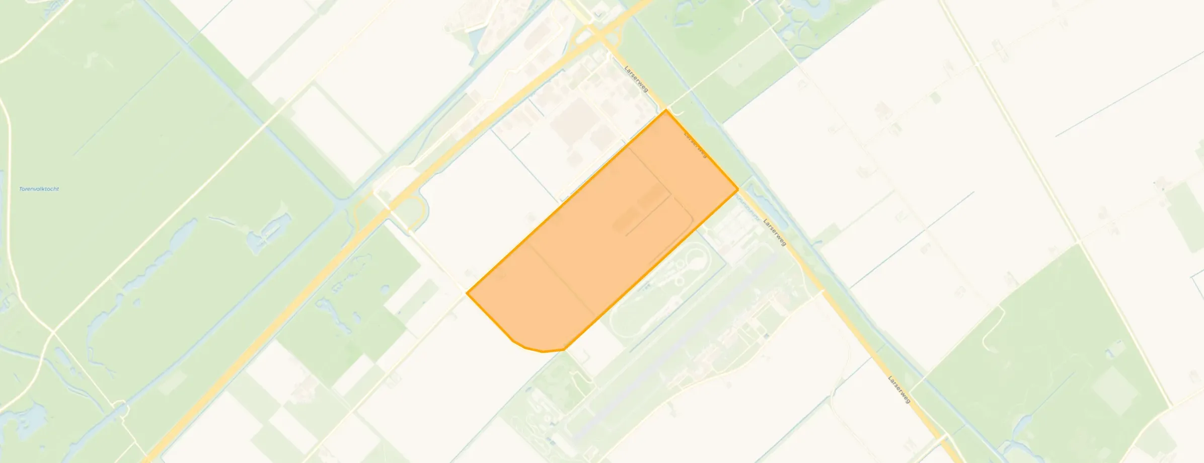 Kaart van Larservaartbos