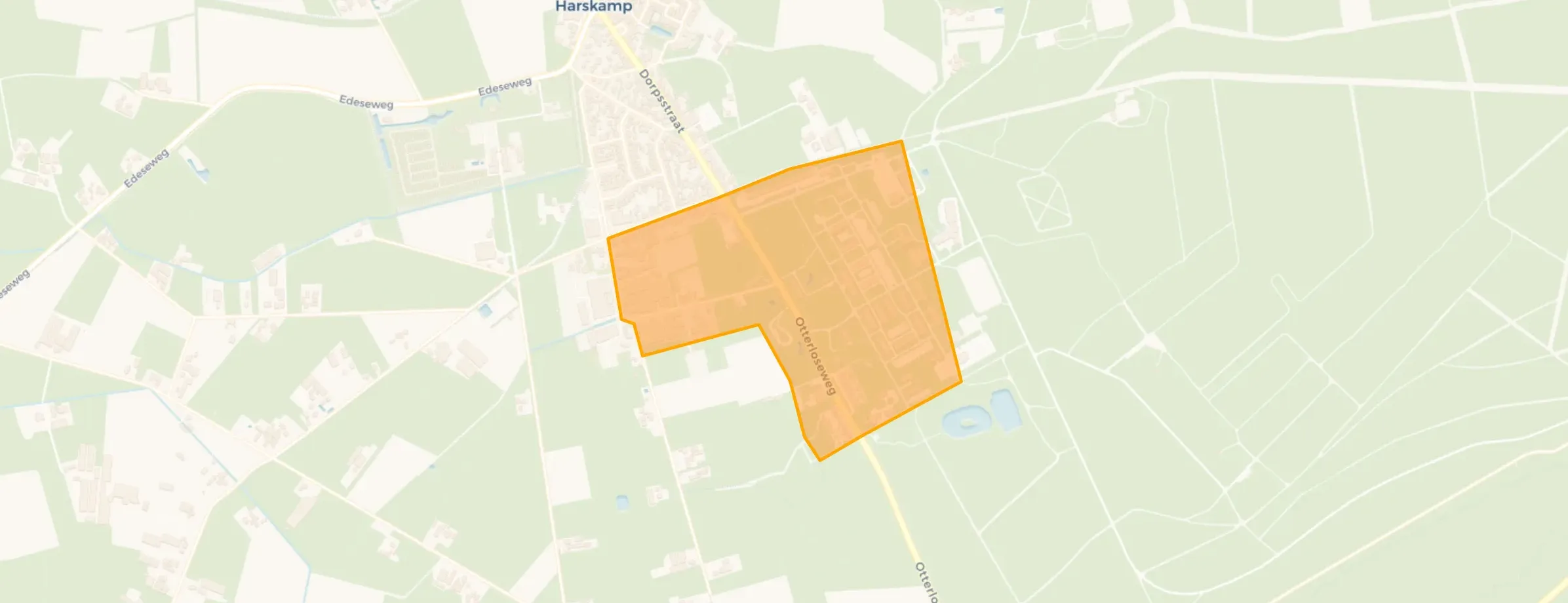 Kaart van Legerplaats Harskamp