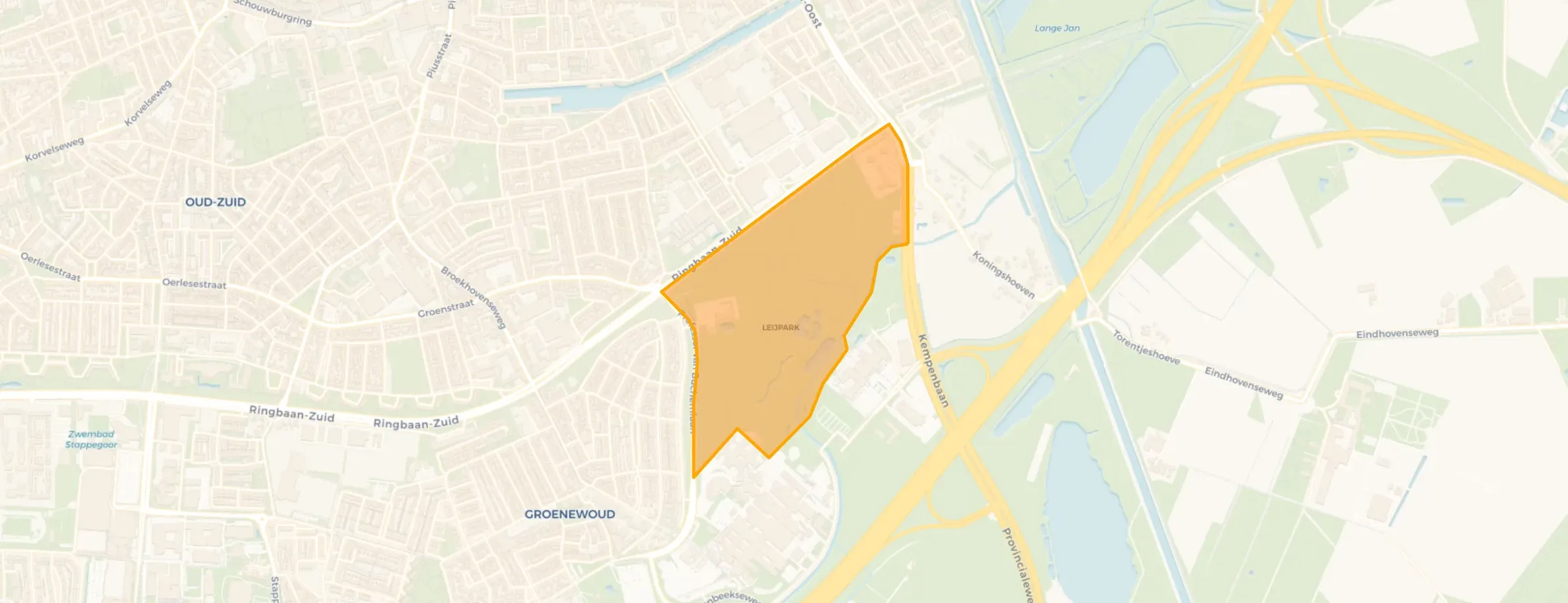 Kaart van Leijpark