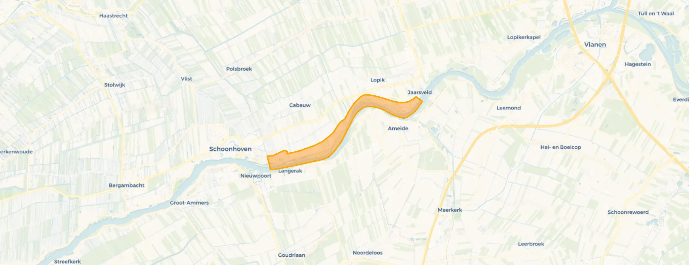 Lekdijk tussen Jaarsveld en Schoonhoven