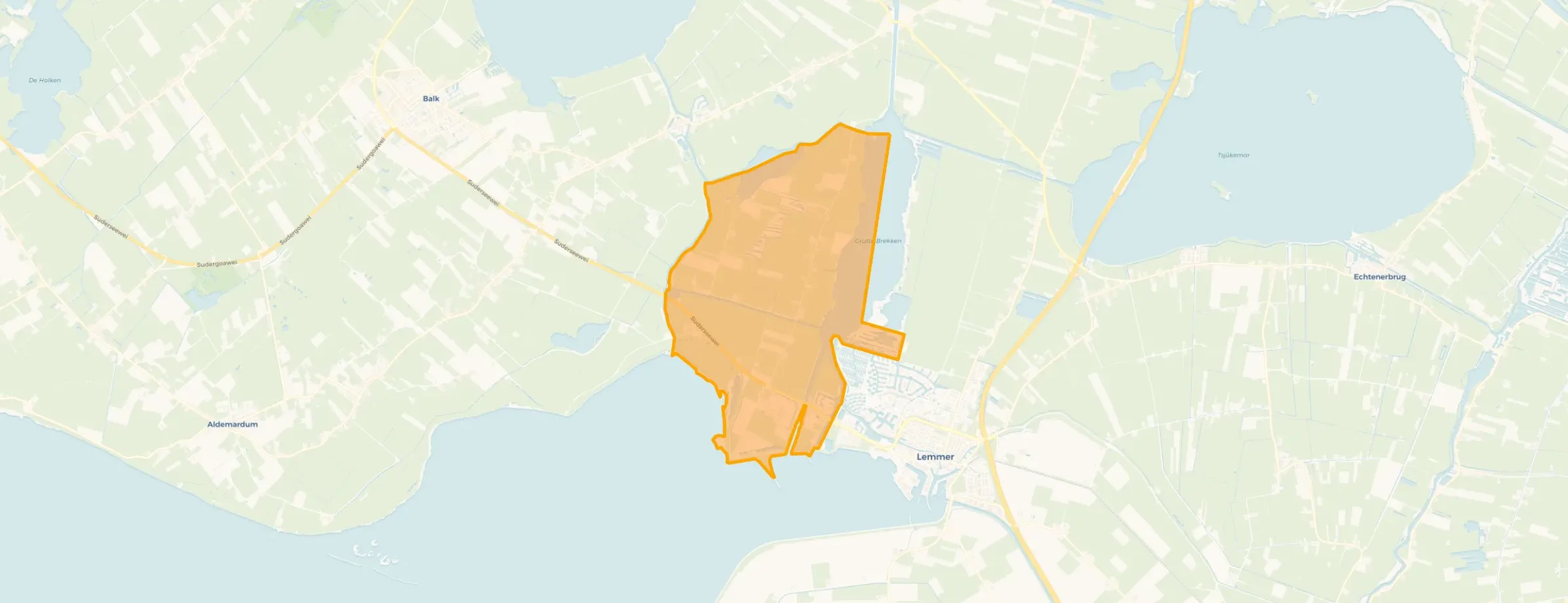 Lemmer-Buitengebied in De Fryske Marren