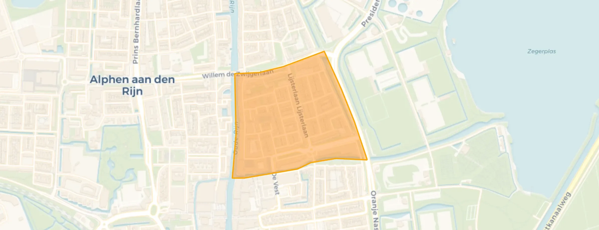 Kaart van Lijsterlaan