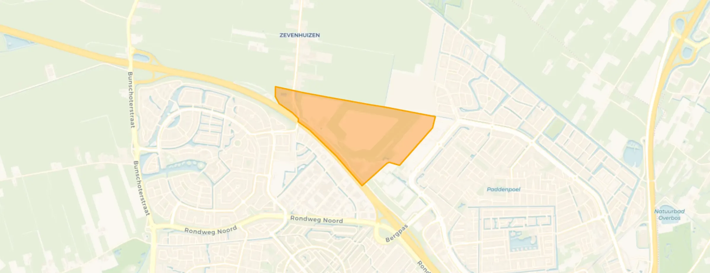 Kaart van Lindeboomseweg en omgeving