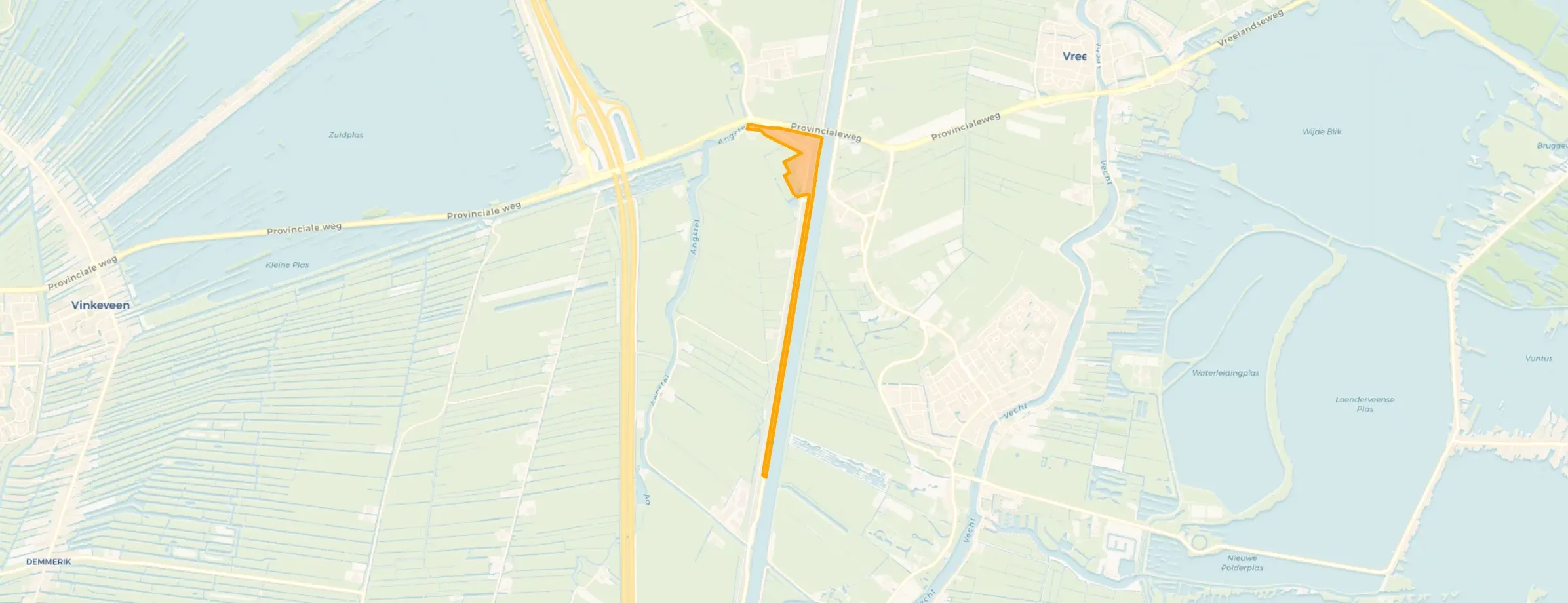 Kaart van Loenersloot Binnenweg