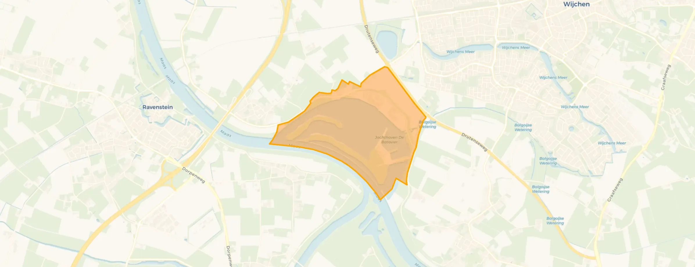 Kaart van Loonse Waard