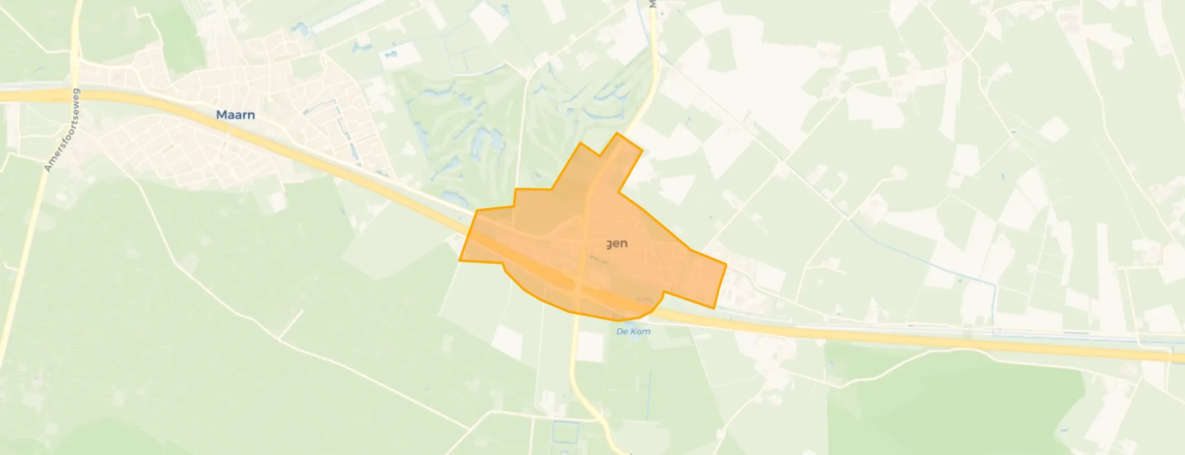 Kaart van Maarsbergen-Dorp