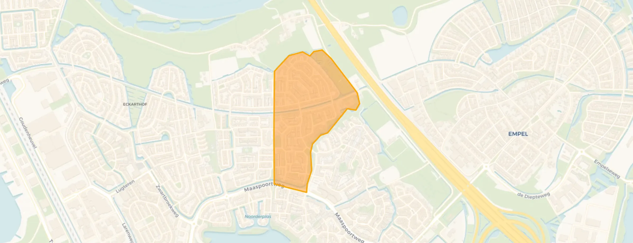 Kaart van Maasstroom