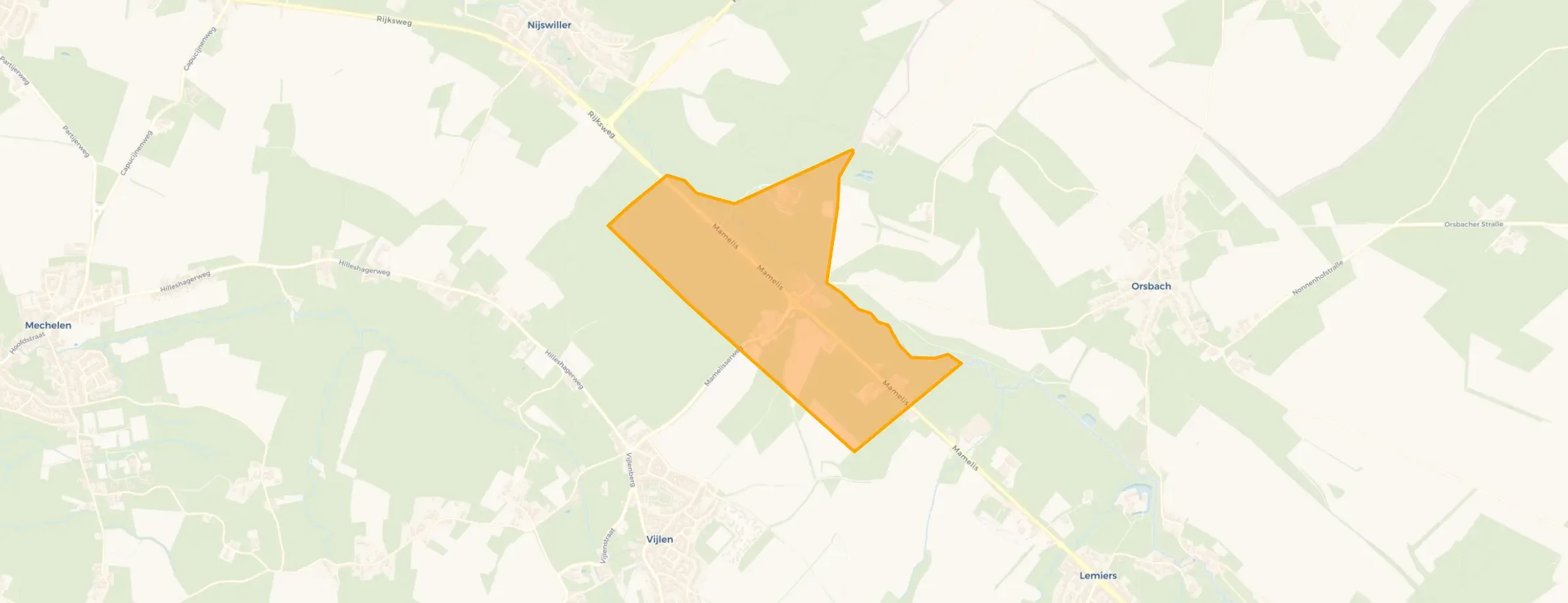 Kaart van Mamelis