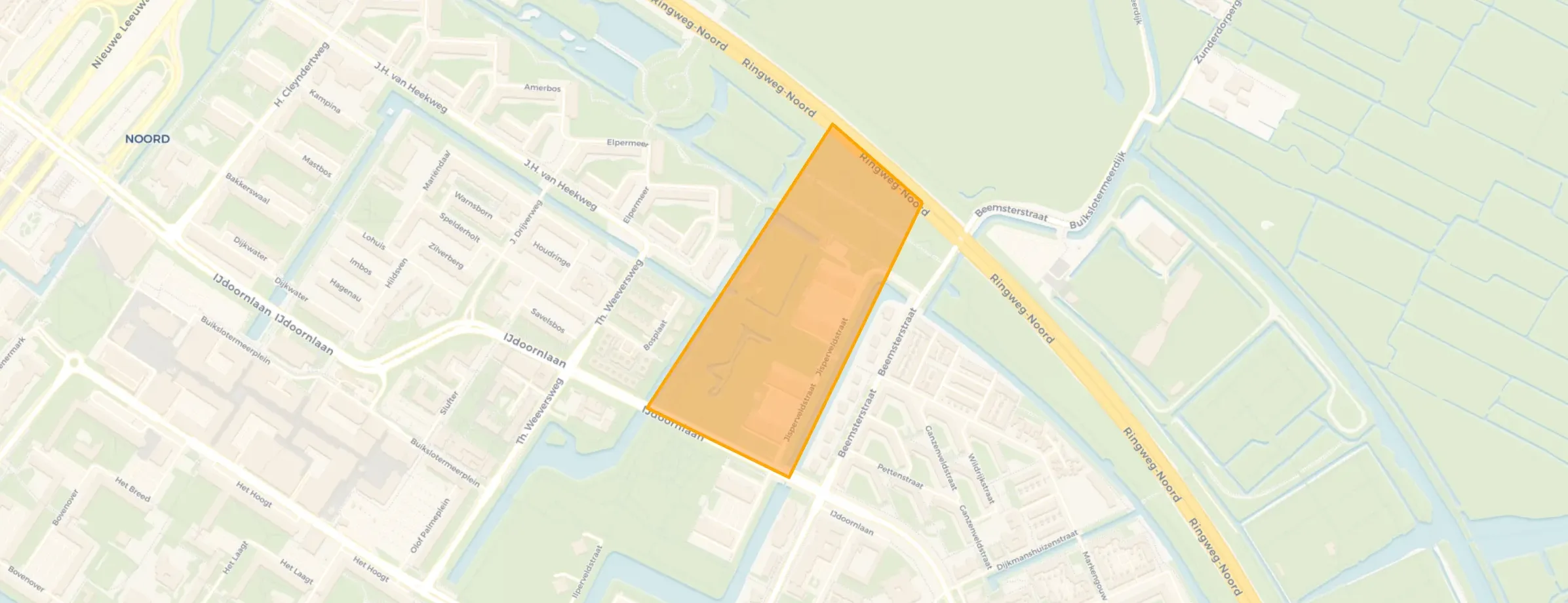 Kaart van Markengouw-Noord