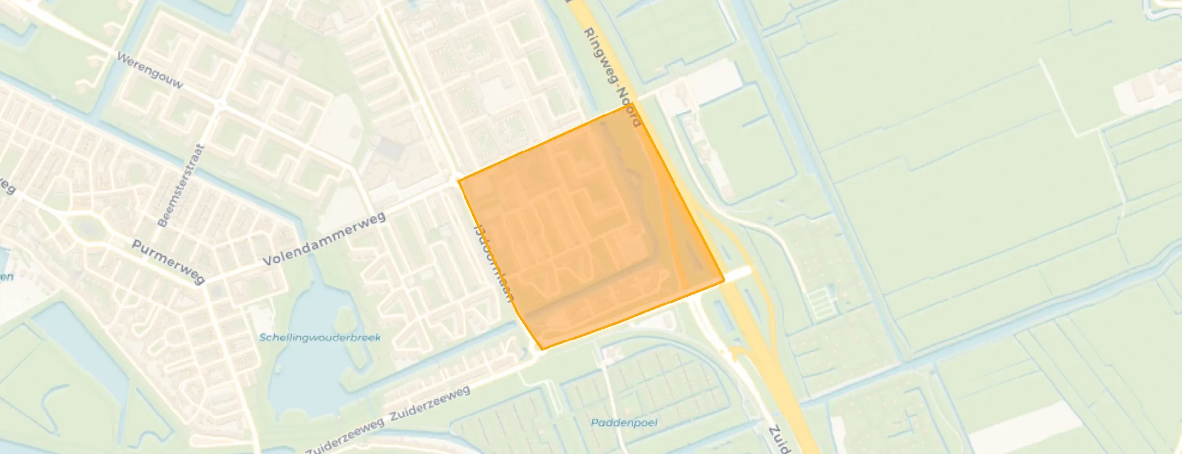 Kaart van Markengouw-Zuid