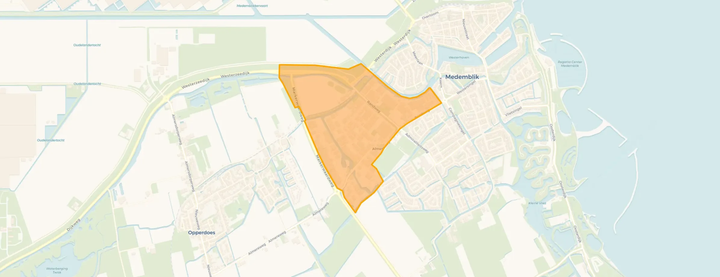 Kaart van Medemblik Bedrijventerrein
