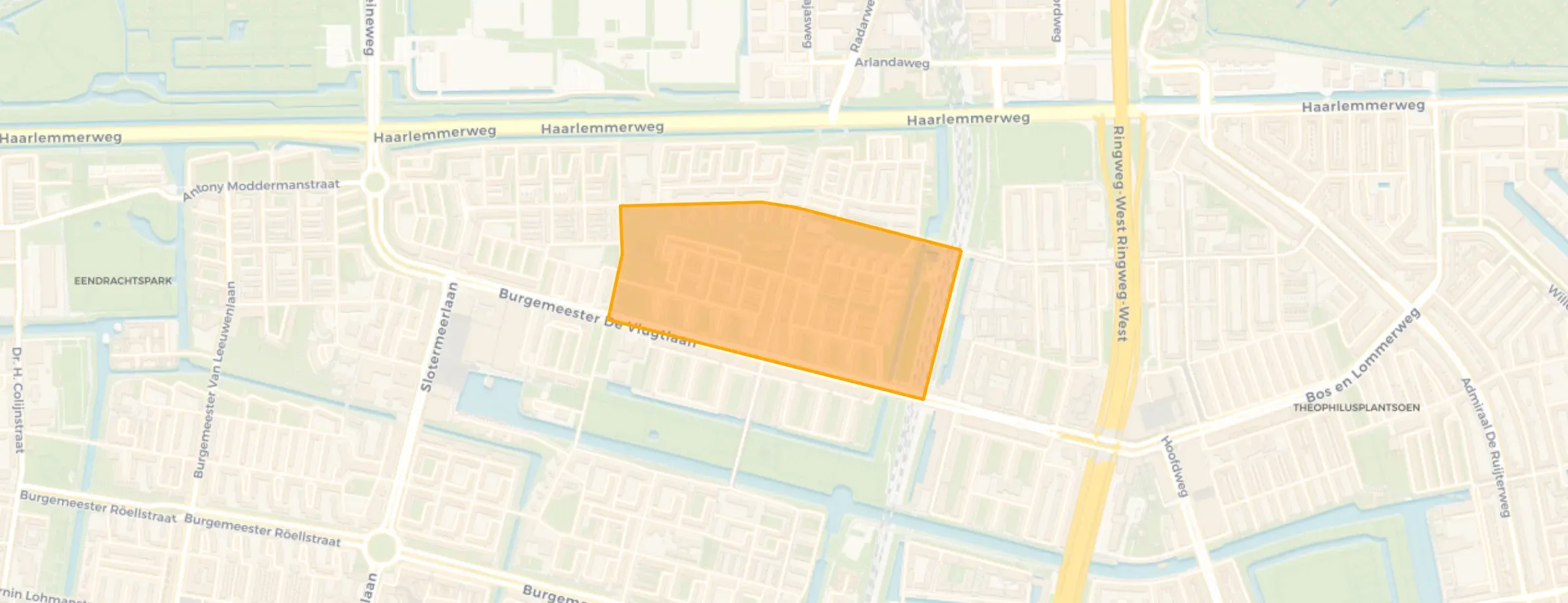 Kaart van Meerwaldtbuurt