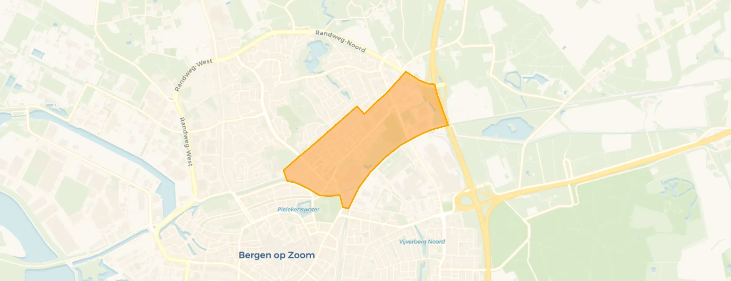 Kaart van Meilust Zuid