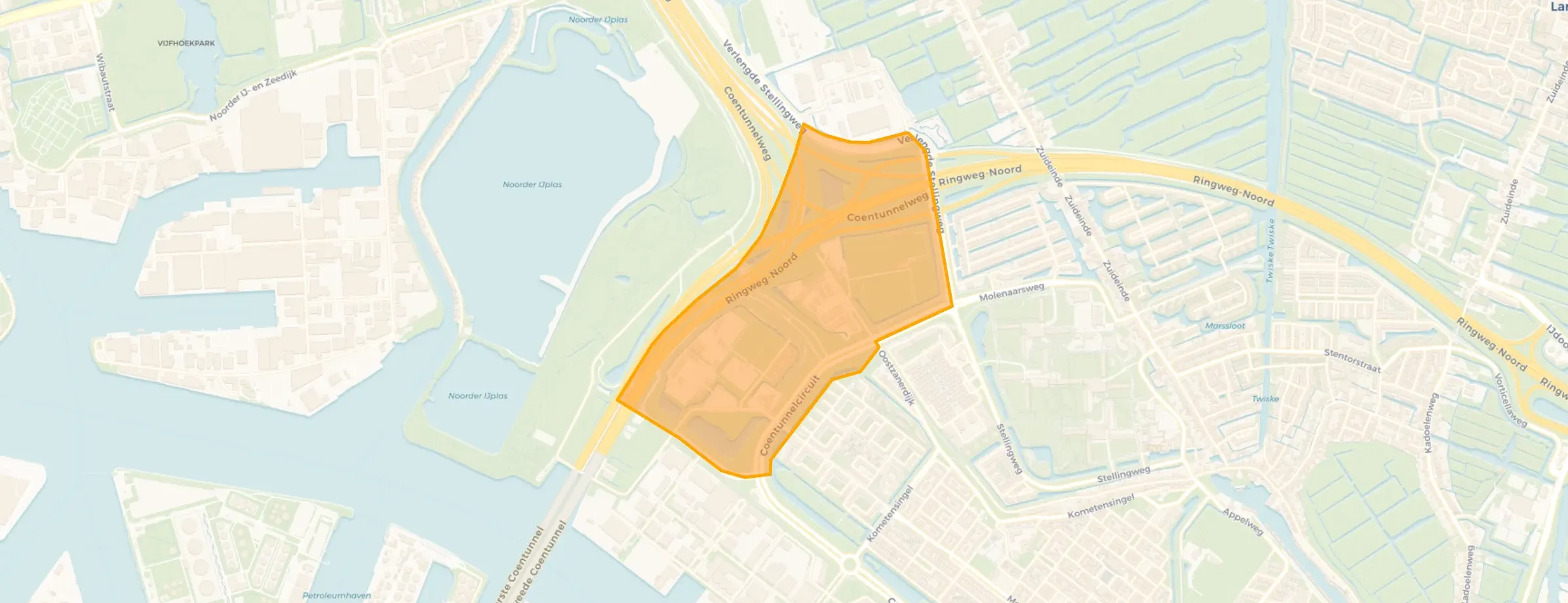 Kaart van Melkweg/Oostzanerwerf